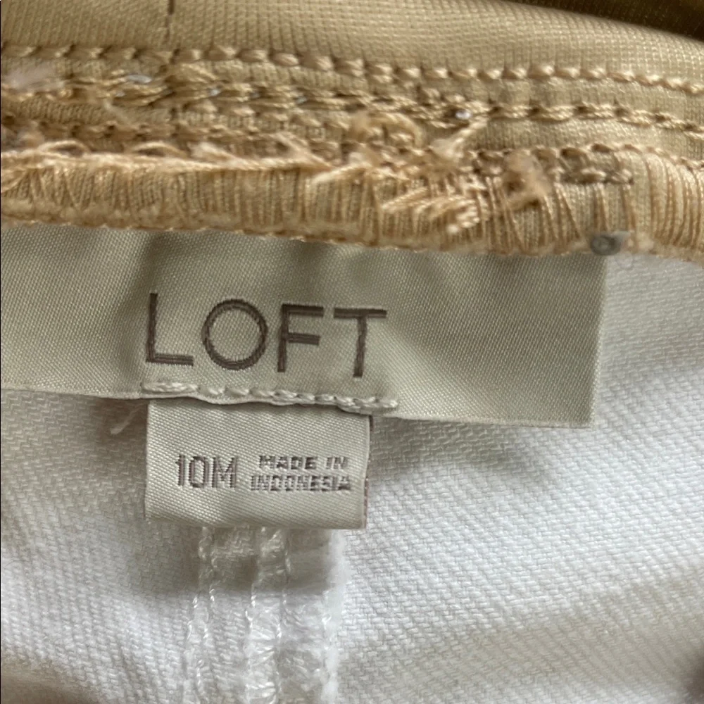 LOFT White Women Jeans Maternity
